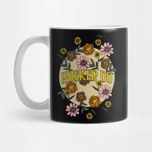 Husker Du Name Personalized Flower Retro Floral 80s 90s Name Style Mug